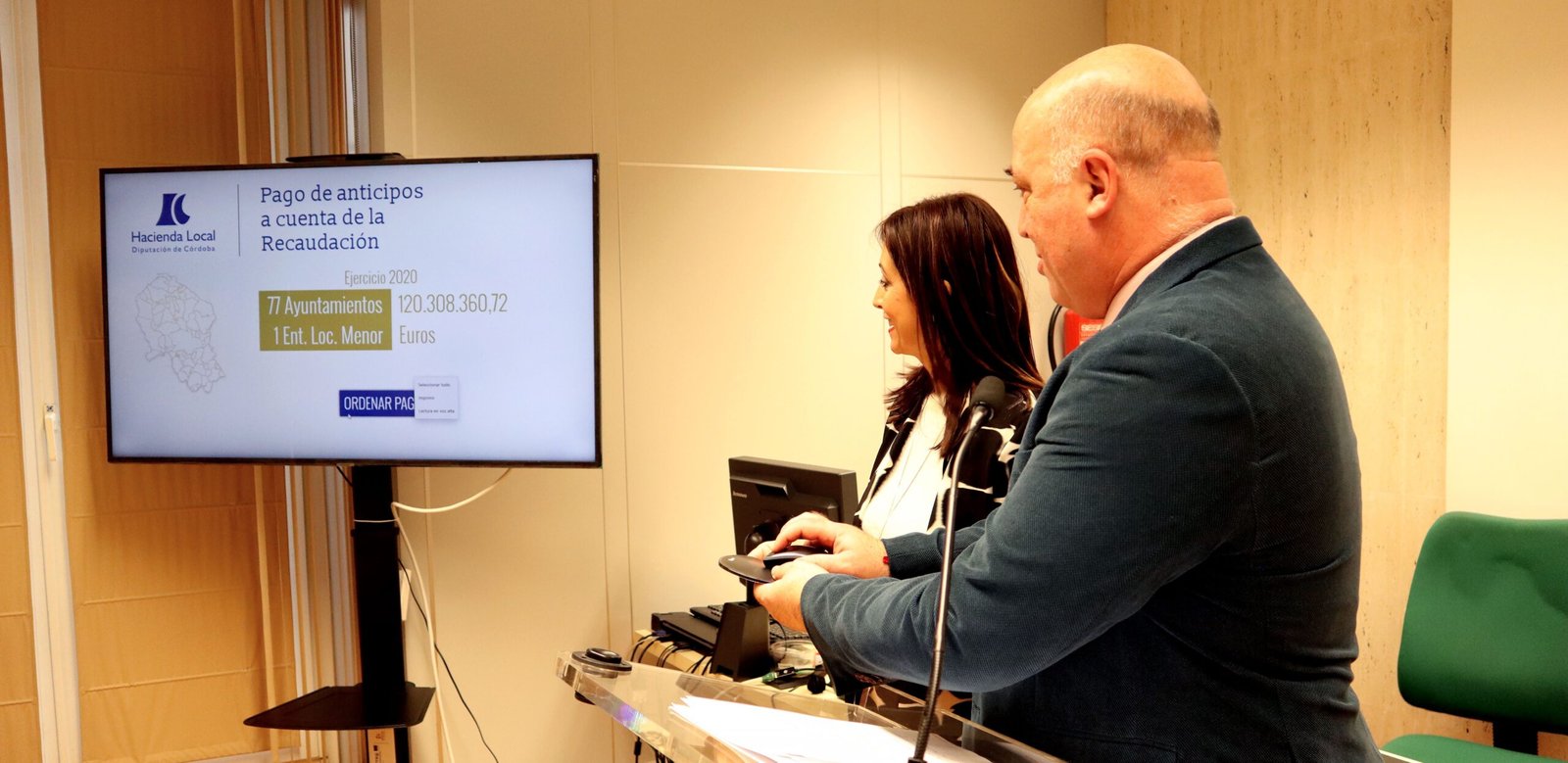 Diputación anticipa a los ayuntamientos 120 millones del 80% de la recaudación de los tributos del ejercicio 2020