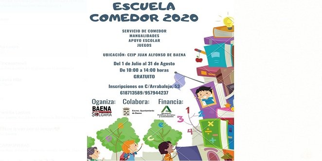 Baena Solidaria pone en marcha su décima Escuela-Comedor Infantil de Verano