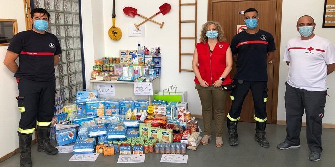 Cruz Roja Baena recibe diversas donaciones de ciudadanos, entidades y empresas locales