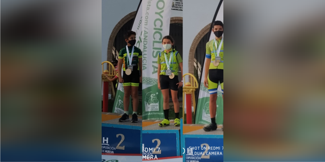Triplete de medallas de plata para el ciclismo baenense en el Campeonato de Andalucía de Rally BTT