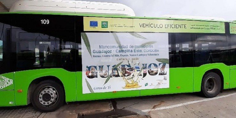 La Mancomunidad del Guadajoz Campiña Este pone en marcha una campaña de promoción en los autobuses de Córdoba
