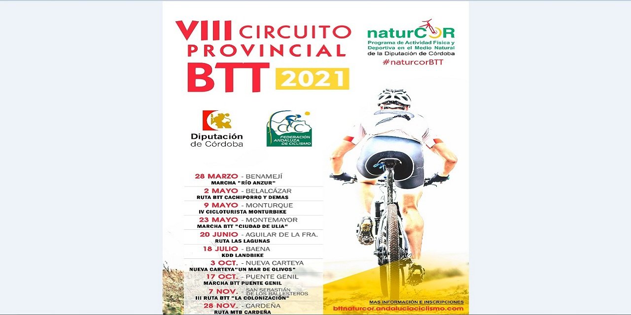 Baena acogerá una de las diez pruebas del VIII Circuito Provincial BTT NaturCor