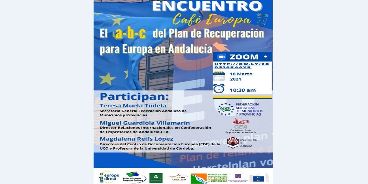 Adegua organiza un nuevo ‘Café Europa’ para debatir sobre el Plan Europeo de Recuperación ‘Next Generation’