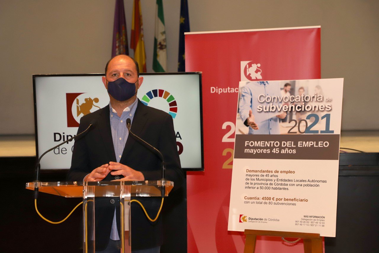 Diputación concederá 80 ayudas a la contratación dentro del programa ‘Fomento empleo mayores de 45 años’