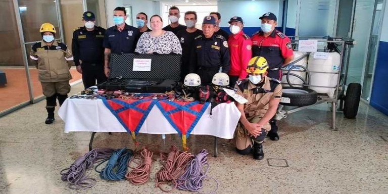 El bombero Antonio Caballero participa en Nicaragua en un proyecto de instrucción en rescate y salvamento en grandes catástrofes