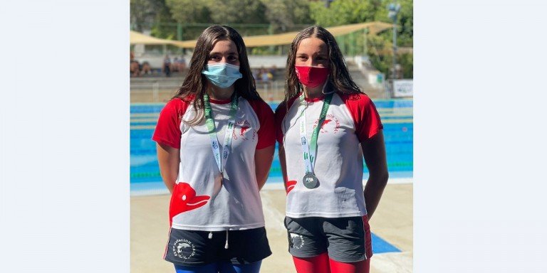 Magníficos resultados para las baenenses Alejandra Santano e Isabel Ortiz en el Campeonato de Andalucía Infantil de Natación