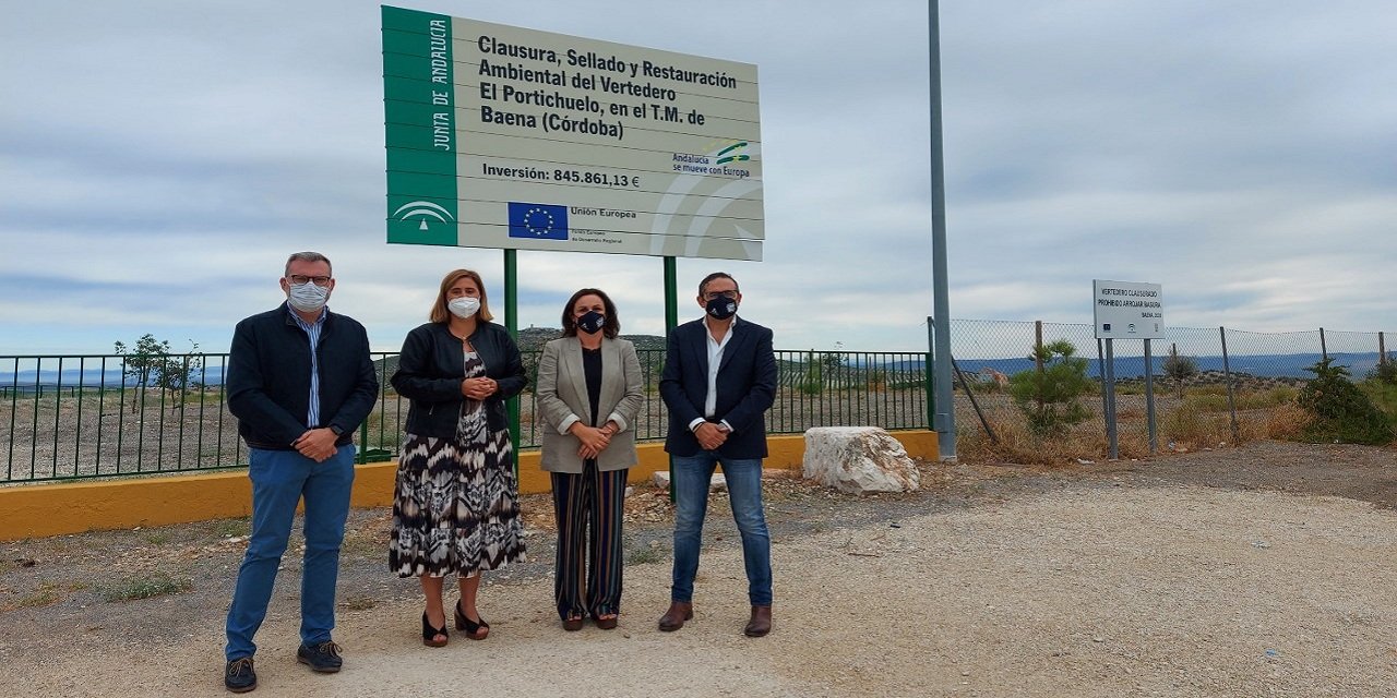 Concluyen las obras de sellado y restauración del vertedero de ‘El Portichuelo’