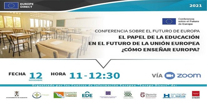 El Europe Direct de ADEGUA coorganiza un encuentro online para analizar ‘El papel de la educación en el futuro de Europa’