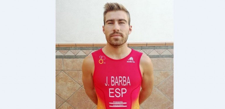 El ‘medialegua’ Javier Barba compite en Ibiza en el Campeonato del Mundo de Acuatlón 2023