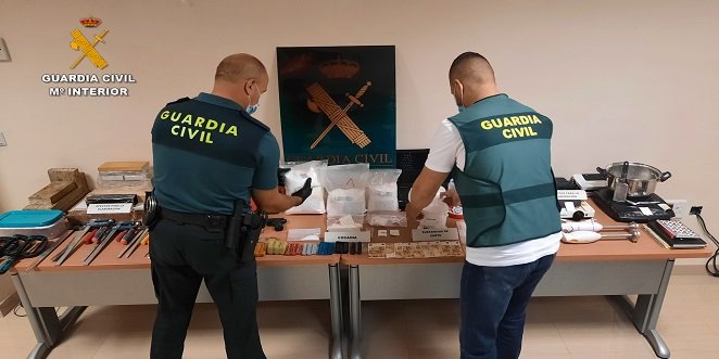 La Guardia Civil desarticula un grupo organizado dedicado al tráfico de drogas en Baena y Castro del Río