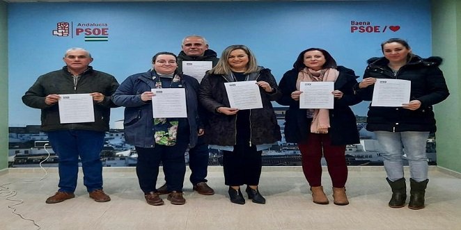 El PSOE de Baena realiza una jornada reivindicativa con motivo del 25N