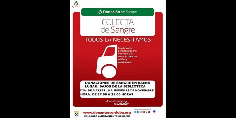 Baena acogerá la próxima semana la cuarta y última colecta de sangre del año
