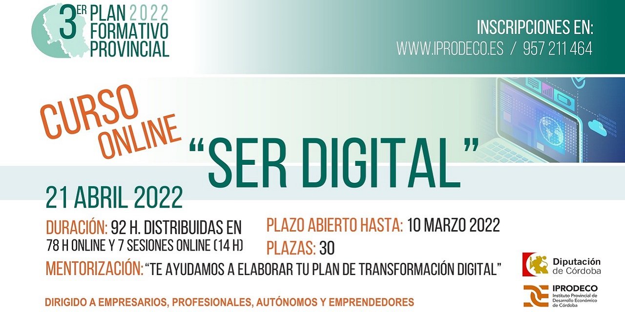 Iprodeco ofrece formación para la digitalización de las empresas cordobesas