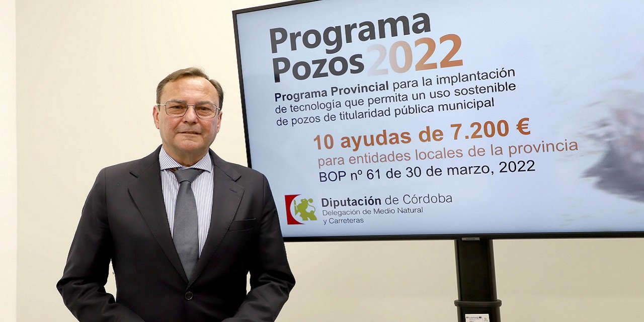 La Diputación de Córdoba abre la convocatoria de subvenciones para el uso sostenible de pozos públicos