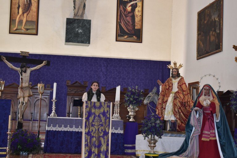 El pregón infantil de la Semana Santa de Baena se hace esperanza en los labios de María Burrueco Linares