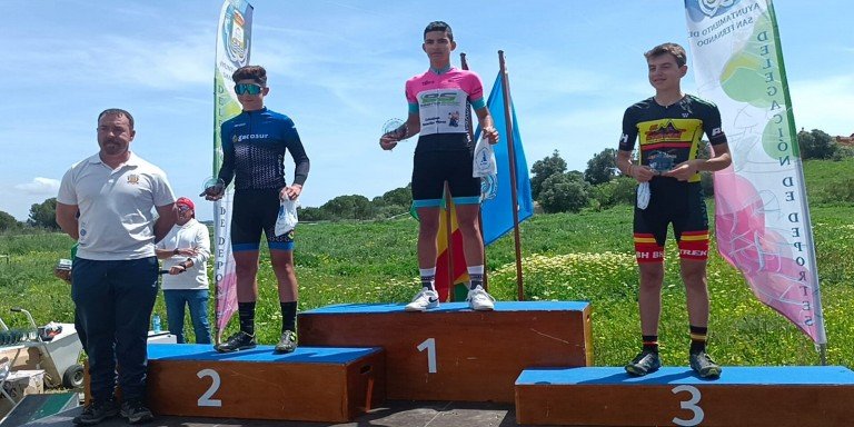El ciclista baenense Carlos Tienda se proclama campeón infantil del II Open de Andalucía BTT XCO 2022