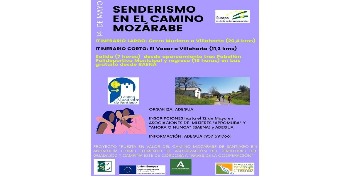 Adegua organiza una ruta de senderismo por el Camino Mozárabe entre Cerro Muriano y Villaharta