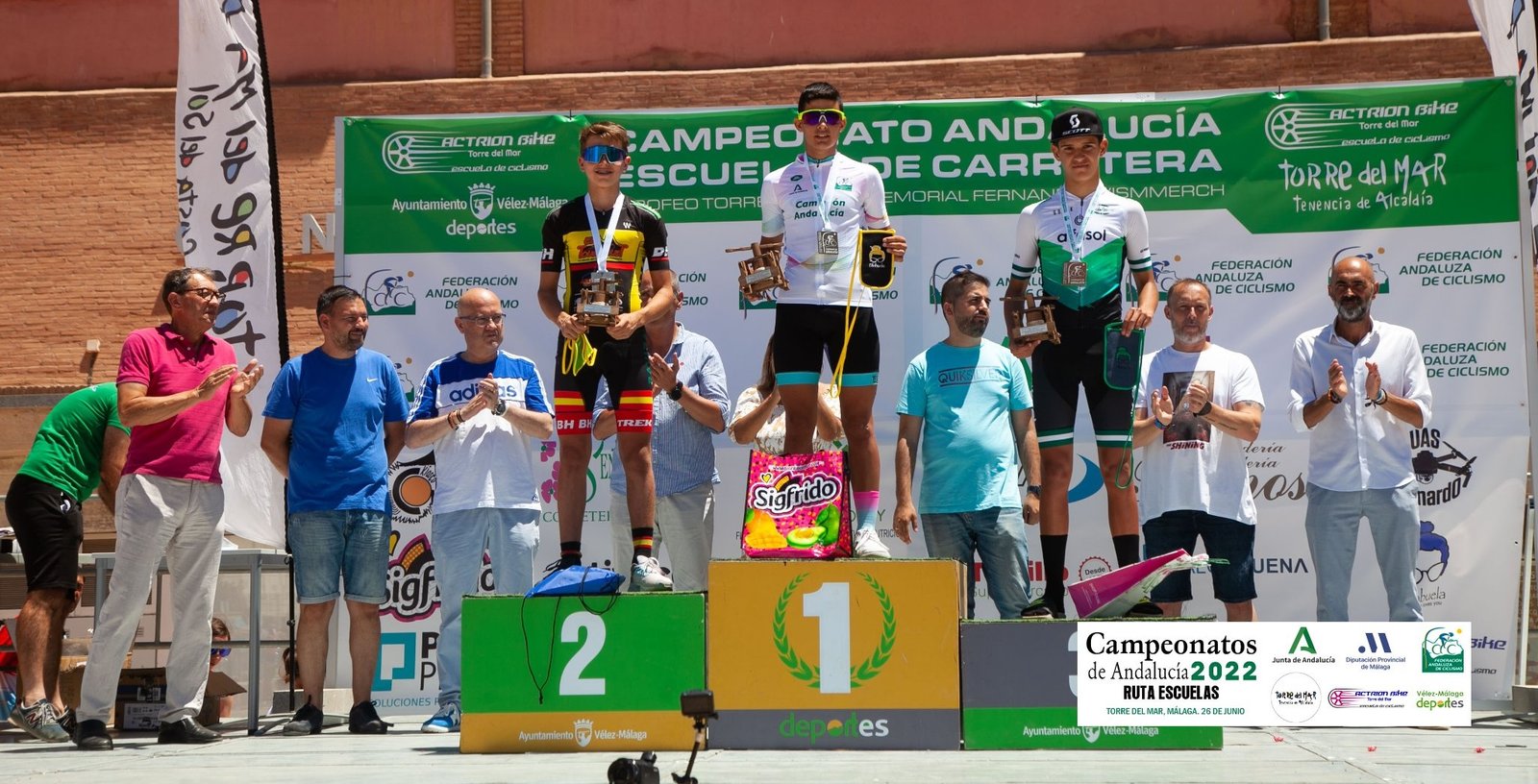 Carlos Tienda se cuelga dos medallas en el Campeonato de Andalucía de ciclismo, oro en gymkhana y bronce en carretera