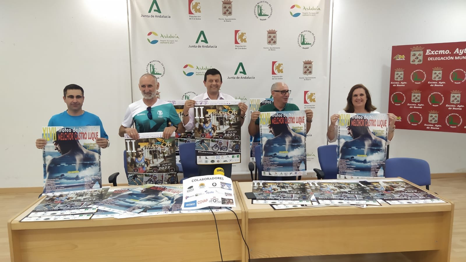 Deportes presenta el XLVII Trofeo de Natación ‘Melchor Castro Luque’ y el II Triatlón ‘Ciudad de Baena’