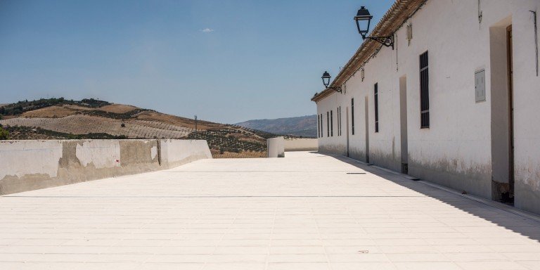 Continúan las obras en el Mirador del Hospital de Baena con una inversión de más de 250.000 euros