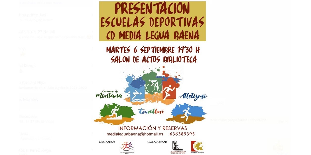El CD Media Legua presenta sus Escuelas Deportivas de Atletismo, Triatlón y Carrera por Montaña