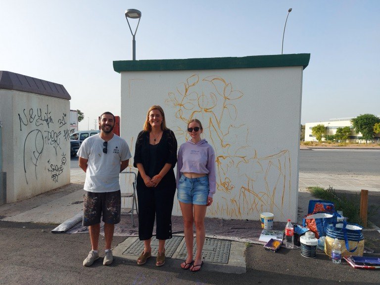 Una artista bielorrusa pintará un mural en Baena como parte de un proyecto europeo