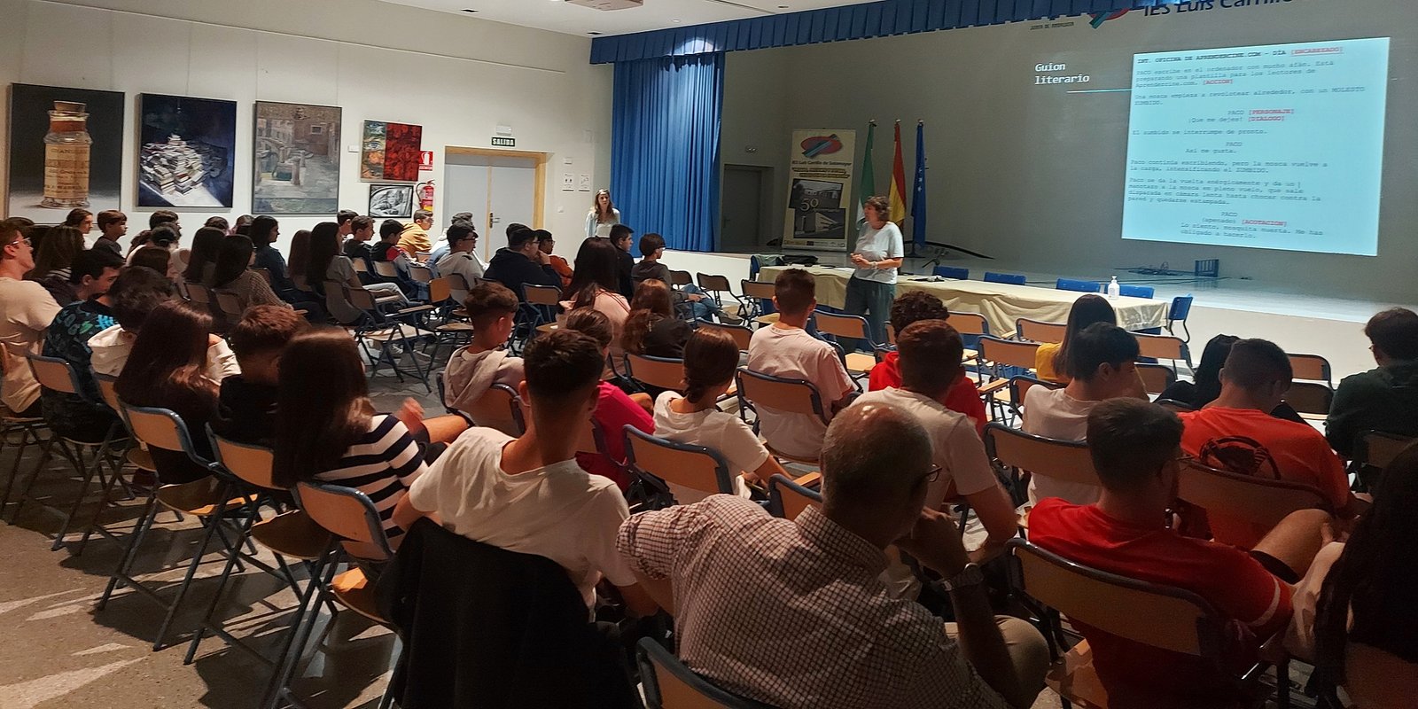 La cineasta Remedios Malvárez imparte en Baena nuevos talleres de creación audiovisual para estudiantes