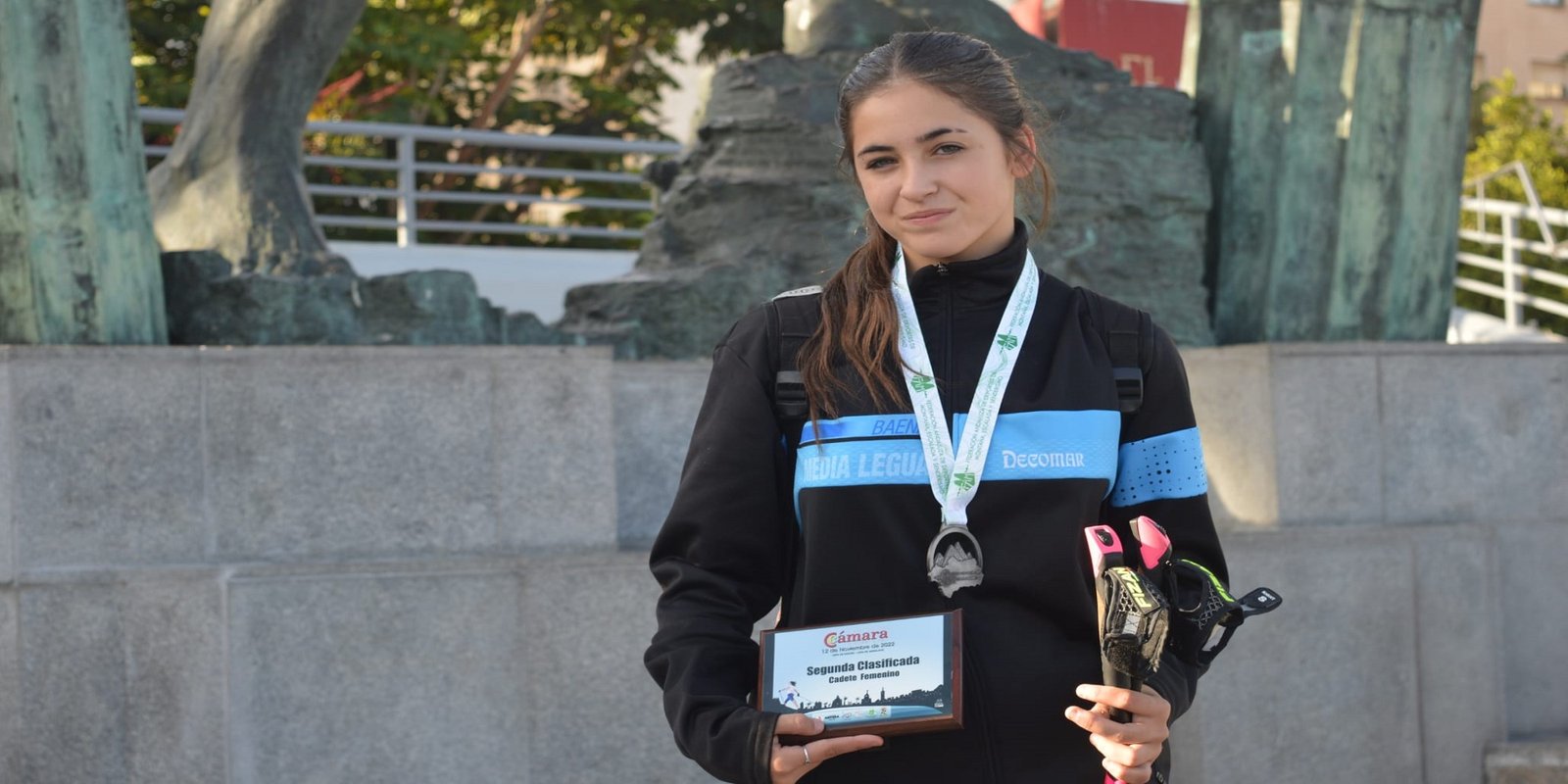 La atleta del CD Media Legua, Carmen Pozo, se proclama subcampeona de la Copa de Andalucía de Marcha Nórdica