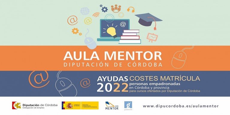 La Diputación de Córdoba abre una nueva convocatoria de ayudas para los cursos de Aula Mentor