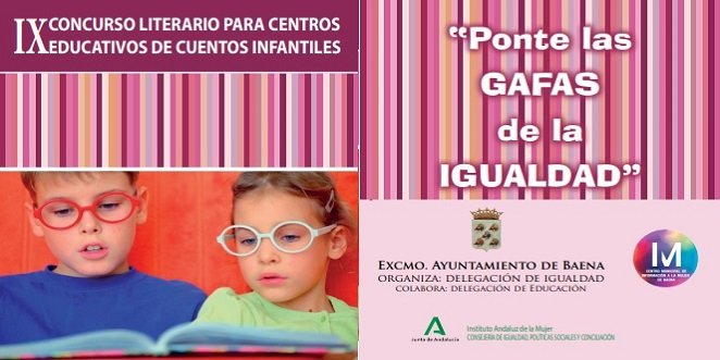 El Ayuntamiento de Baena convoca el IX Concurso escolar de cuentos infantiles ‘Ponte las gafas de la Igualdad’