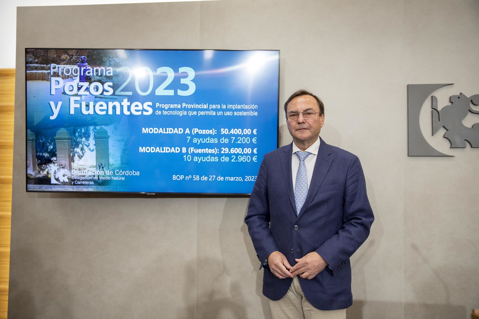 La Diputación de Córdoba abre su convocatoria de ayudas para hacer más sostenible el uso de pozos y fuentes municipales