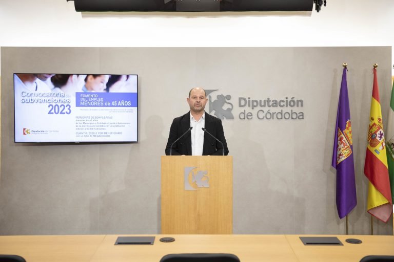 La Diputación de Córdoba abre la convocatoria del programa ‘Fomento del empleo para menores de 45 años’