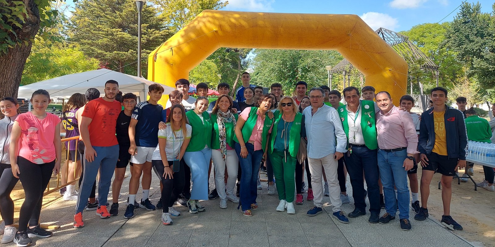 Los centros escolares de Baena participan en una prueba de orientación contra el tabaco