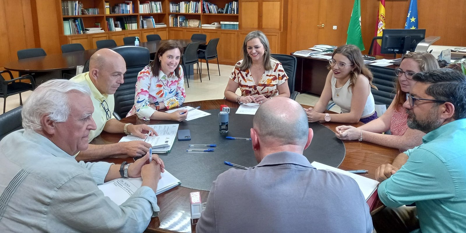 Junta y Ayuntamiento de Baena firman el acta para las obras de remodelación de la calle Amador de los Ríos