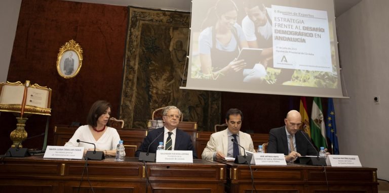 La Diputación de Córdoba acoge la II Reunión de Expertos para la Estrategia Frente al Desafío Demográfico en Andalucía