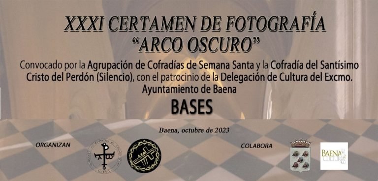 Publicadas las bases del XXXI Certamen de Fotografía ‘Arco Oscuro’ para la Semana Santa 2024