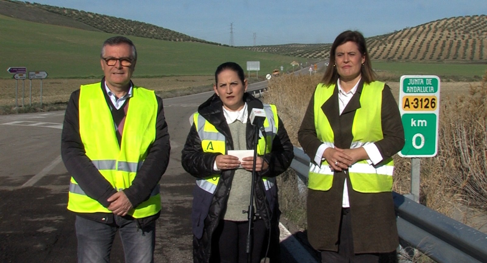 La Junta invierte más de 48.000 euros en reparar un tramo de la carretera A-3126 en Baena