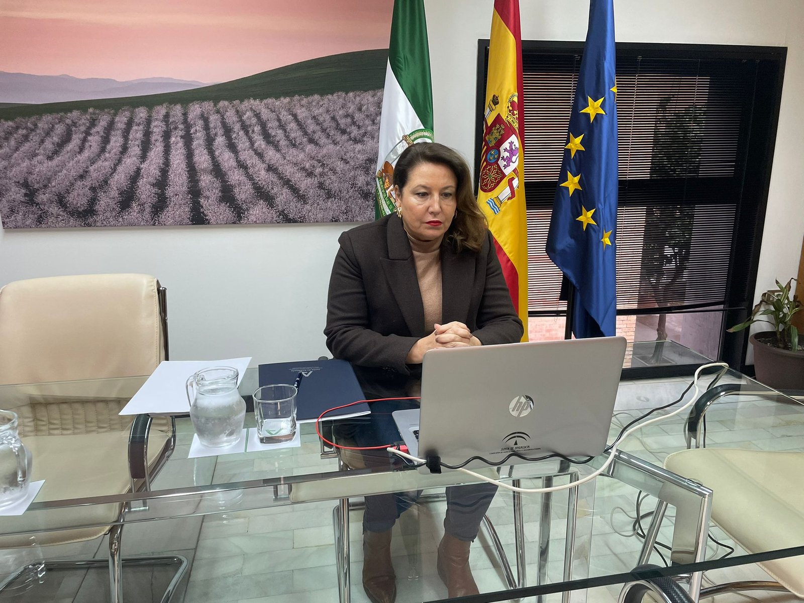 Carmen Crespo solicita más fondos Next Generation para regadío y para hacer frente a la sequía en Andalucía
