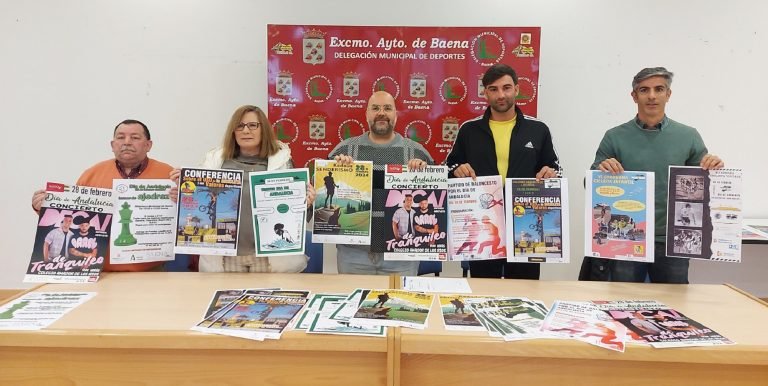 Deportes presenta la programación de actividades en Baena para conmemorar el Día de Andalucía