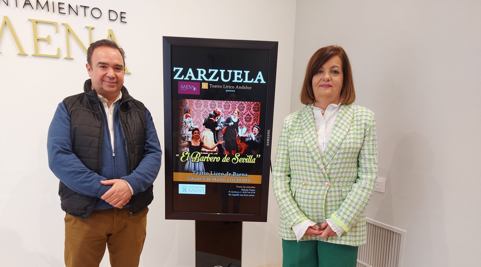 El ‘Barbero de Sevilla’ llega a Baena para disfrutar de una noche de zarzuela