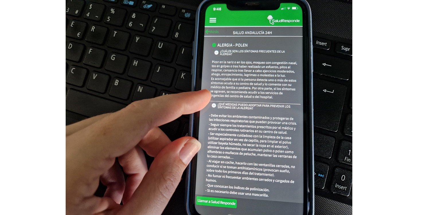 Salud Responde inicia la campaña de información sobre los niveles de polen en Andalucía