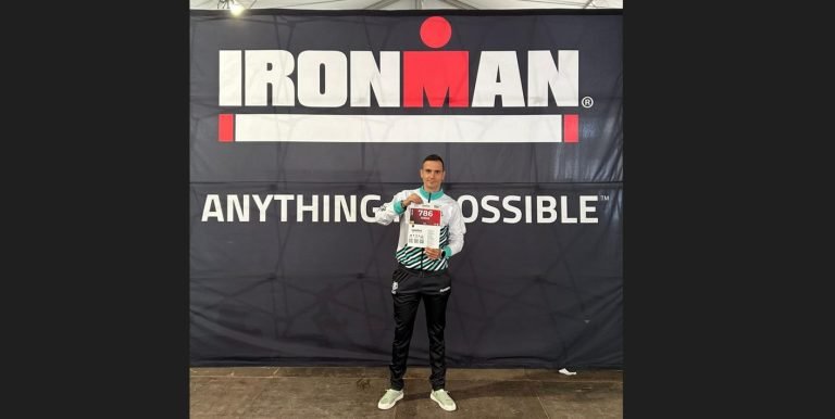 El triatleta baenense Jorge Ordóñez compite entre la élite mundial en el Ironman Vitoria-Gasteiz 2024