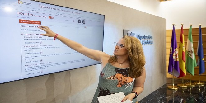 La Diputación de Córdoba presenta la nueva APP del Boletín Oficial de la Provincia que mejora su accesibilidad