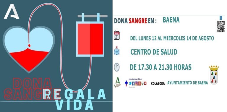 Baena acoge la tercera colecta de sangre del año con llamamiento urgente a la donación de todos los grupos