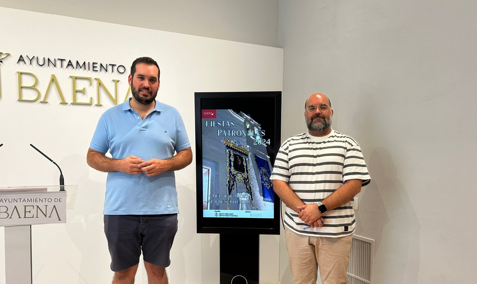 El pregón a la Virgen de Guadalupe iniciará las fiestas en honor a la patrona de Baena el próximo 25 de agosto