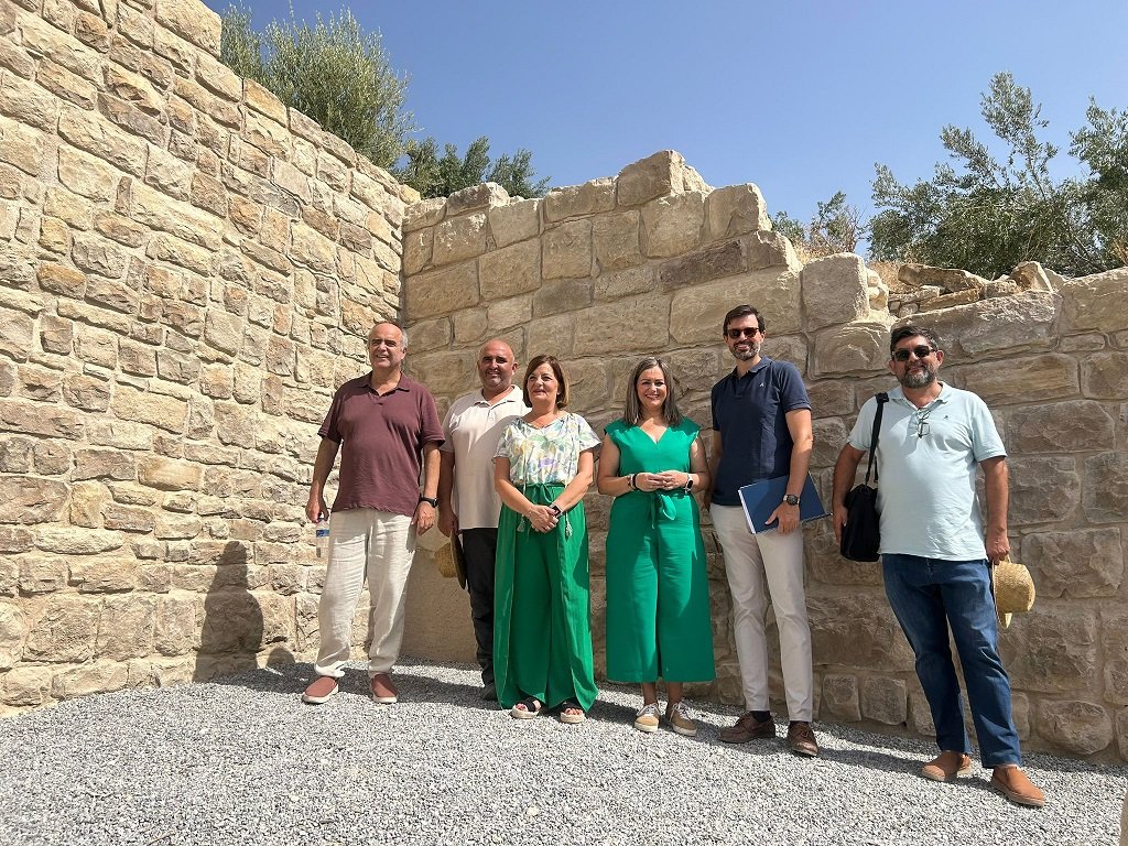 El Ayuntamiento de Baena recepciona las obras de consolidación del muro norte de las termas de Torreparedones