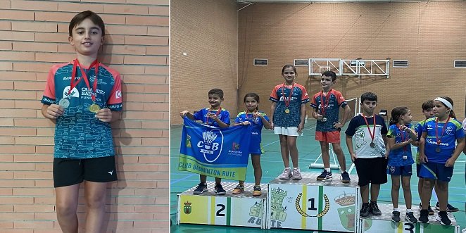 El Club Bádminton Baena se cuelga siete medallas en el Open Villa de Rute con solo tres jugadores
