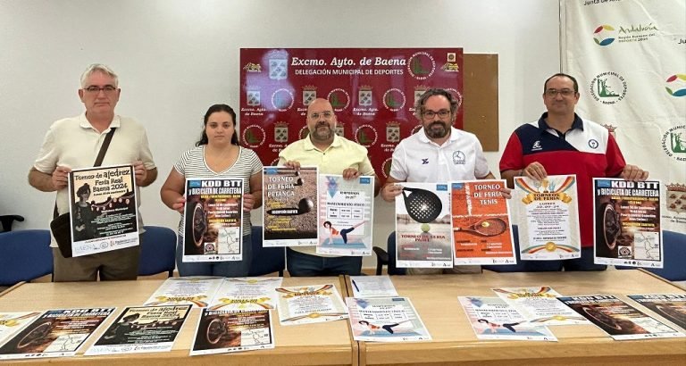 Deportes presenta la programación de los diferentes torneos organizados con motivo de la Ferial Real