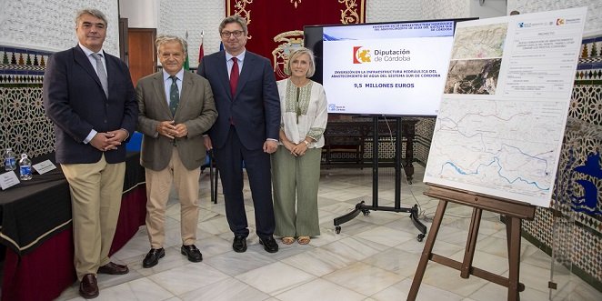 Diputación invertirá 9,5 millones de euros en mejorar la red de abastecimiento de la zona sur de la provincia