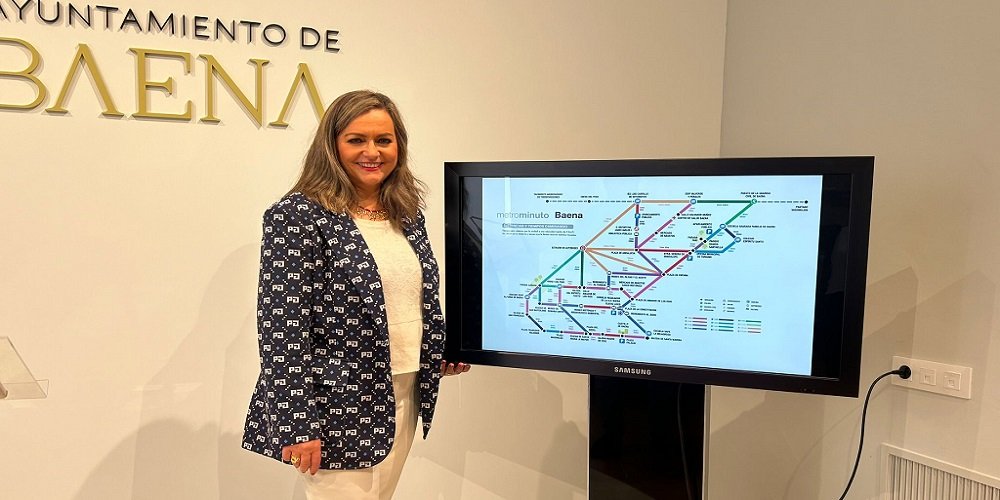 Baena presenta ‘metrominuto’, el mapa con los principales puntos de la ciudad para impulsar la movilidad a pie